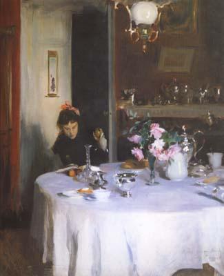John Singer Sargent The Breakfast Table (mk18) France oil painting art